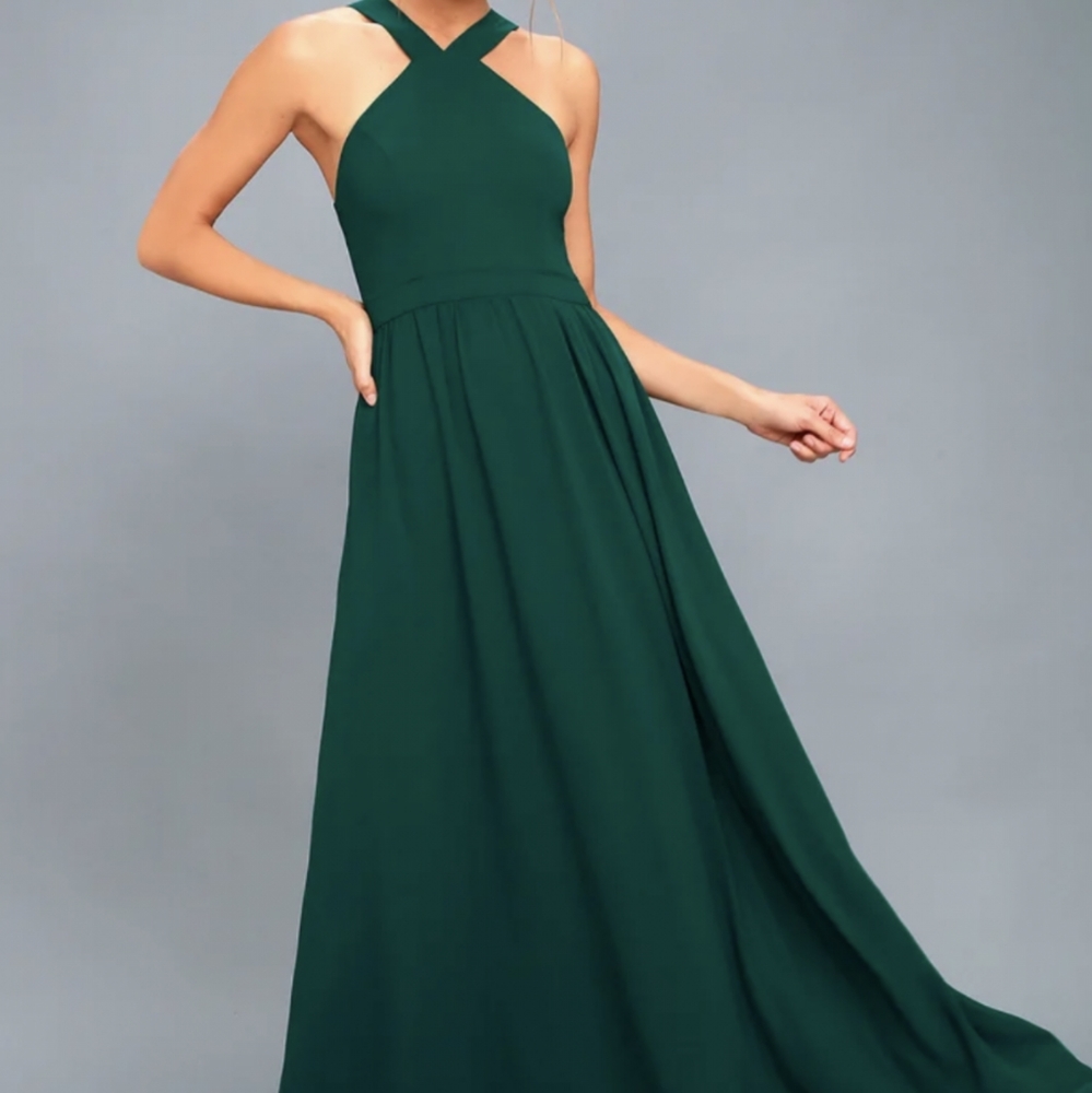 Lulu's Teal Maxi Dress XS